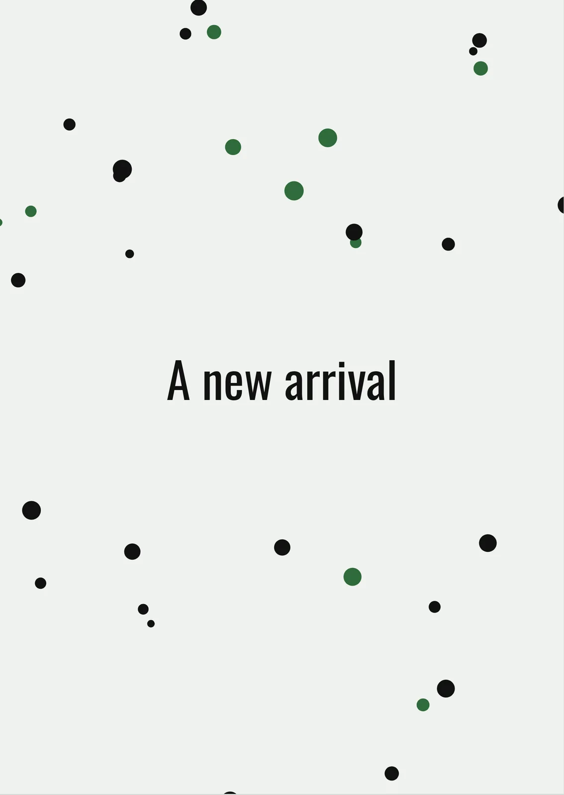 Tiny Dots — a personalised card