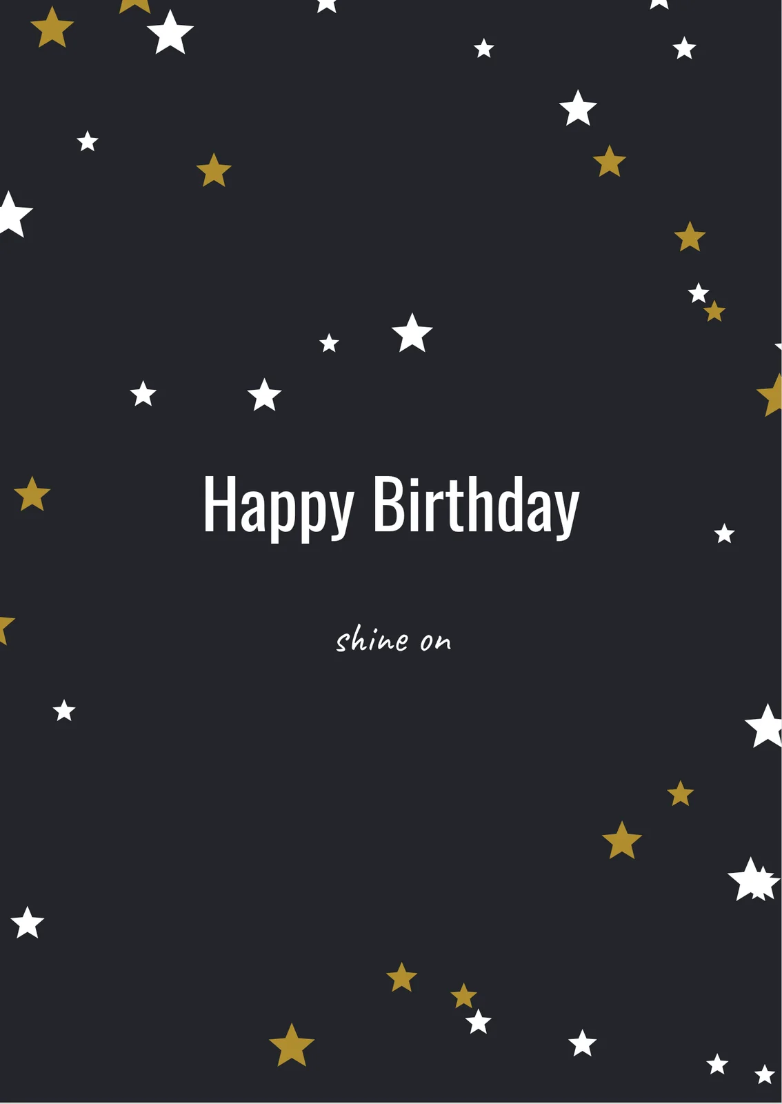 Written in the Stars — a personalised card
