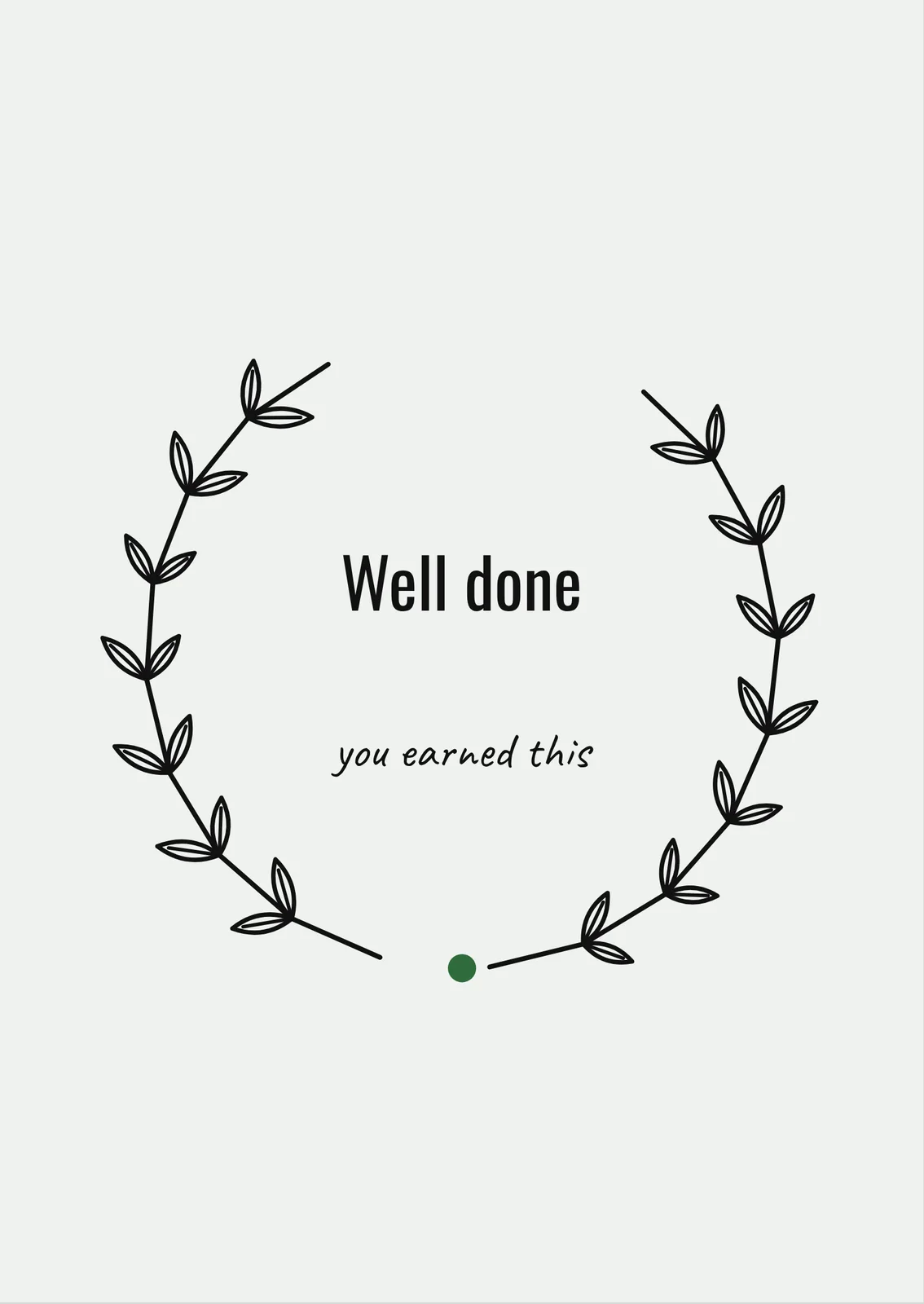 Laurels — a personalised card