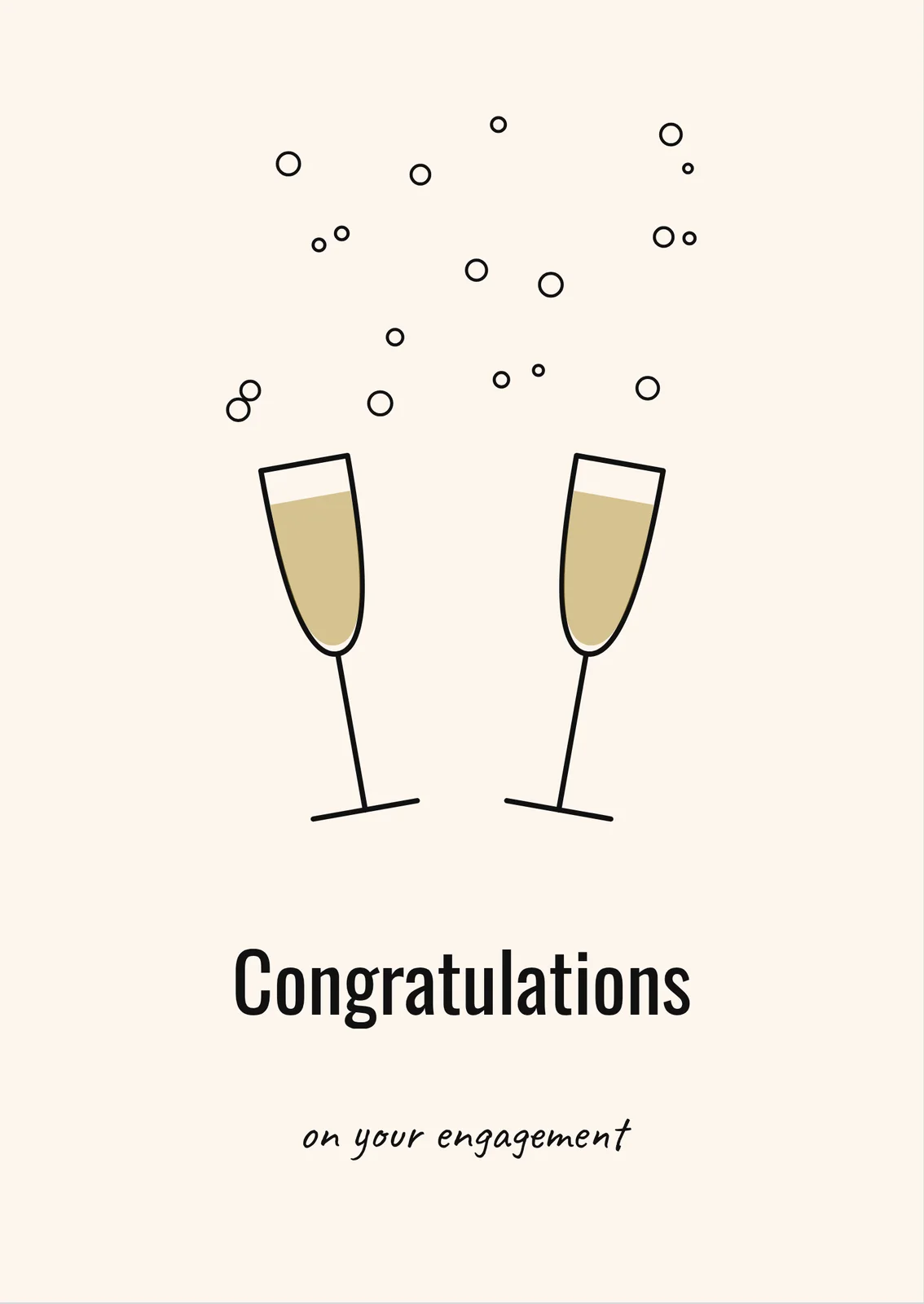 Pop the Cork — a personalised card