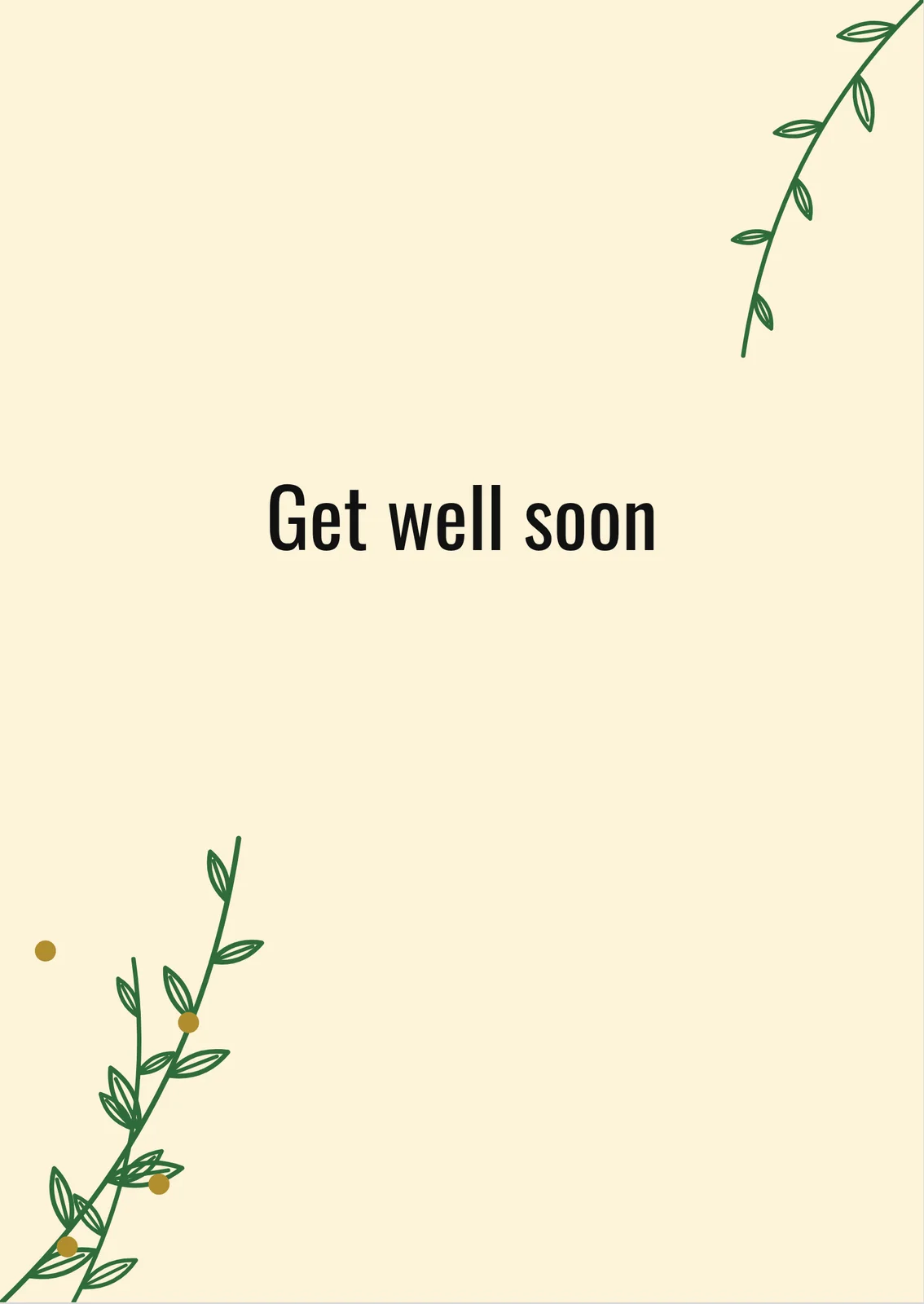 Get Well Soon — a personalised card
