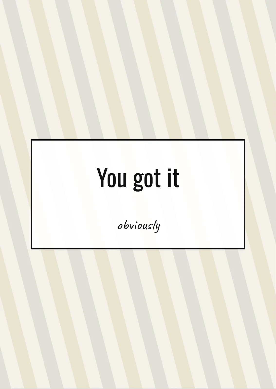 Corner Office — a personalised card