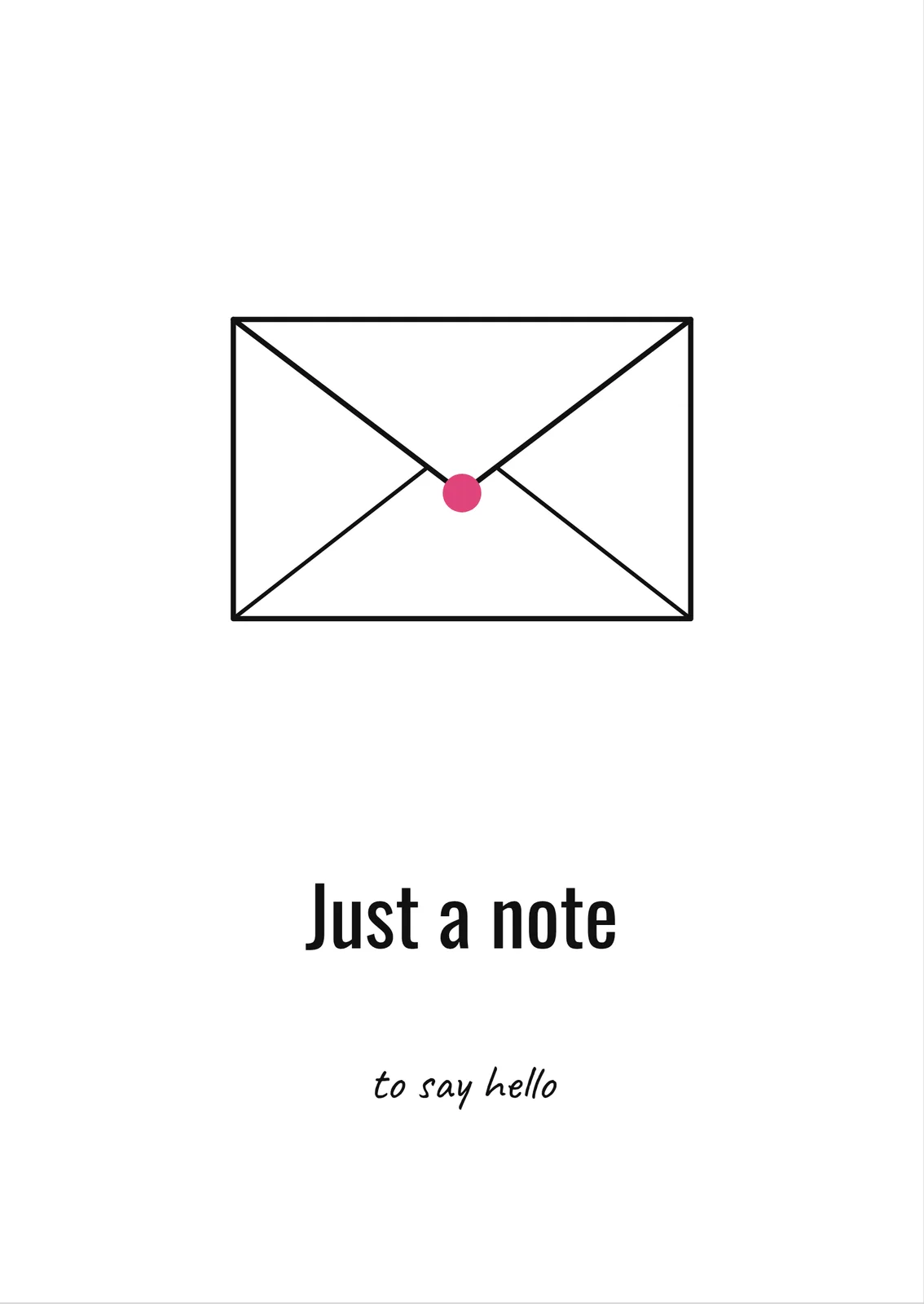 Just a Note — a personalised card