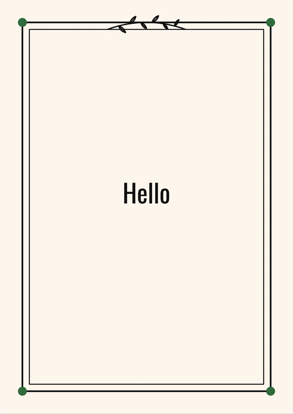 Framed Note — a personalised card
