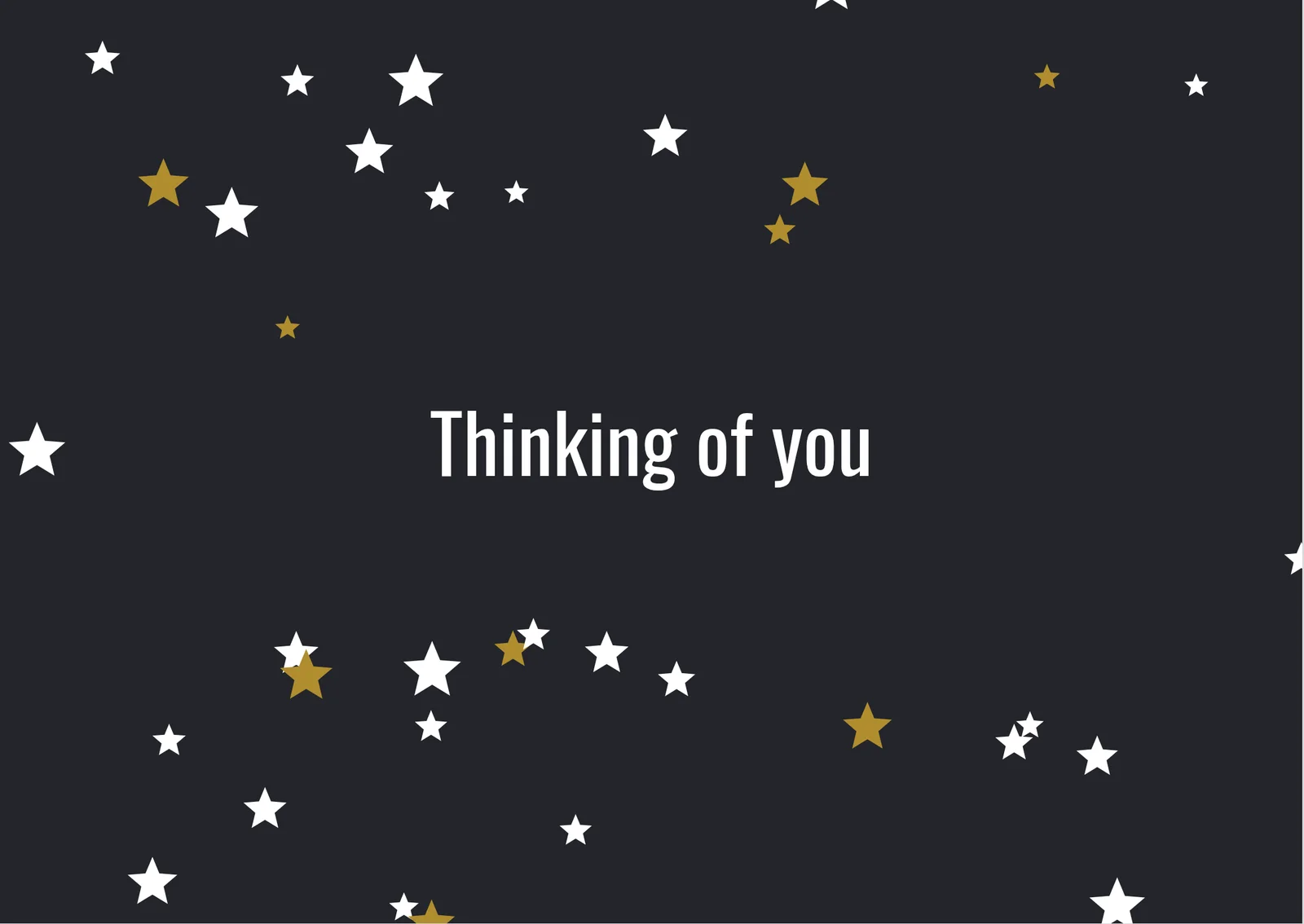 Night Sky Postcard — a personalised card