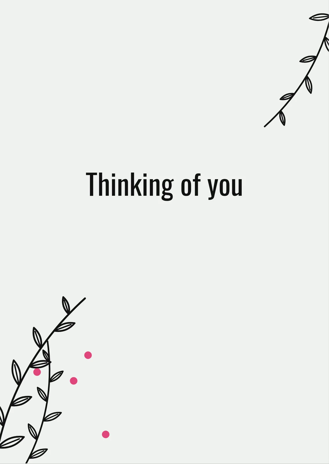 Thinking of You — a personalised card