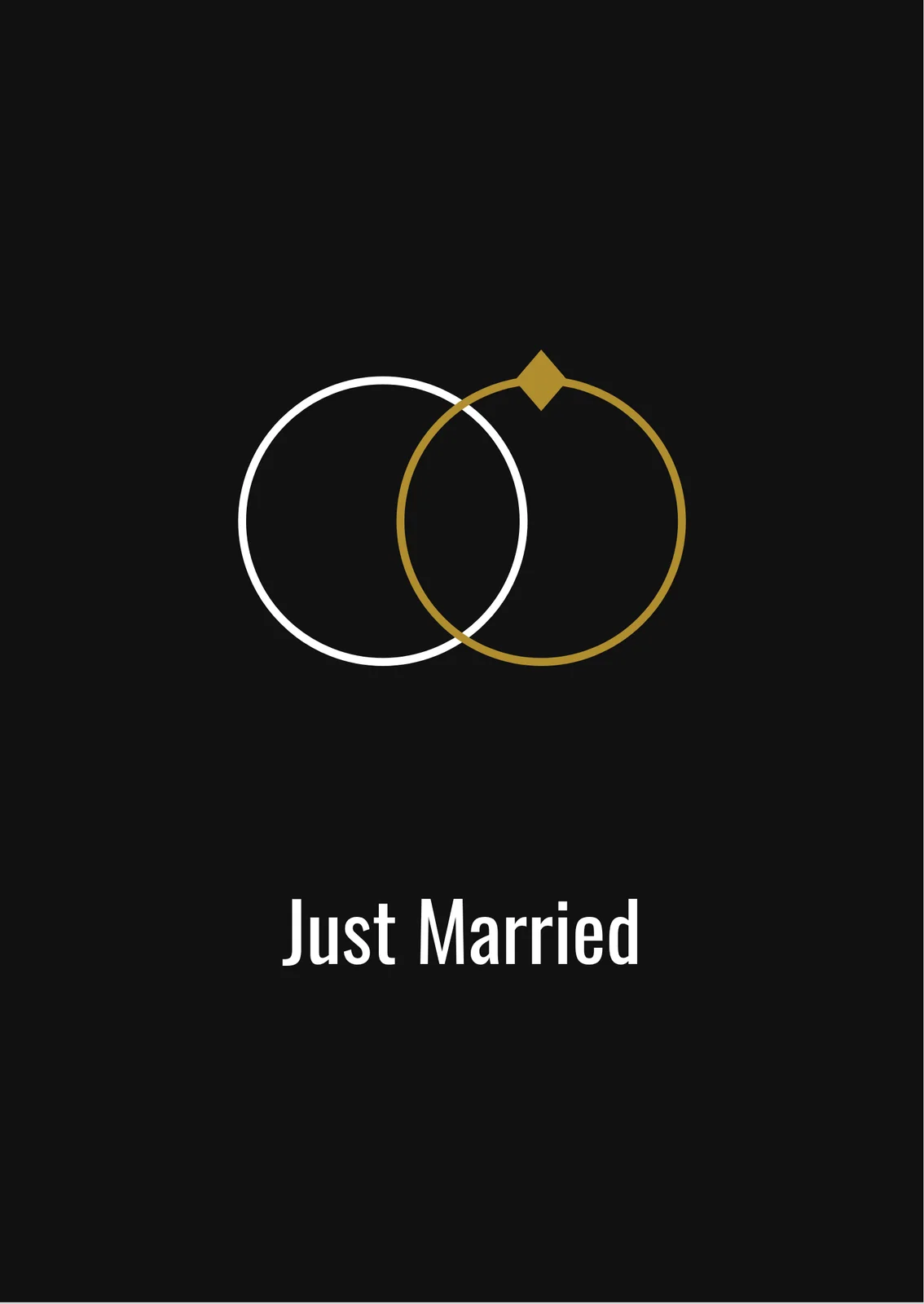Rings at Night — a personalised card