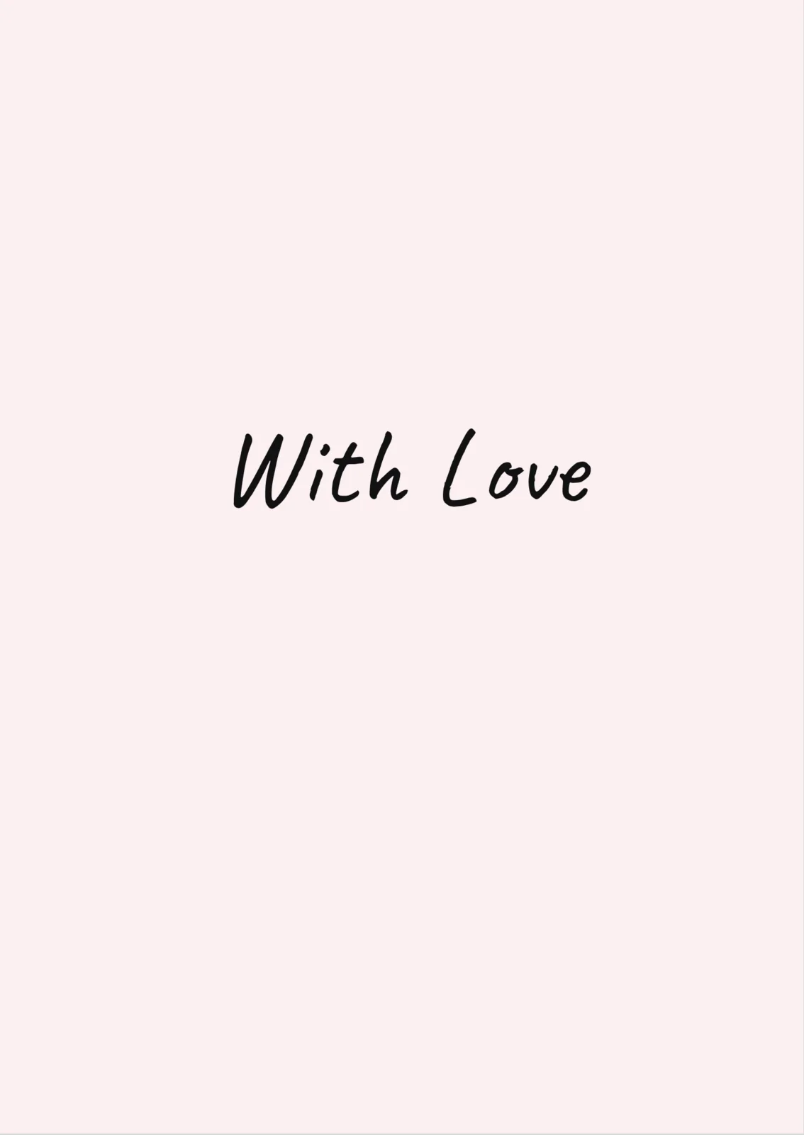 With Love — a personalised card