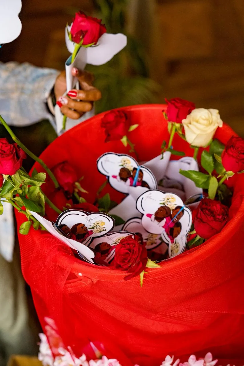 Guests at Sandwich wearing Florence wrist corsages